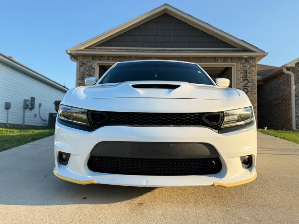 Finished white Dodge Charger