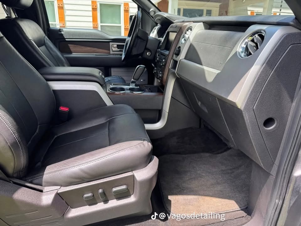 Clean front interior
